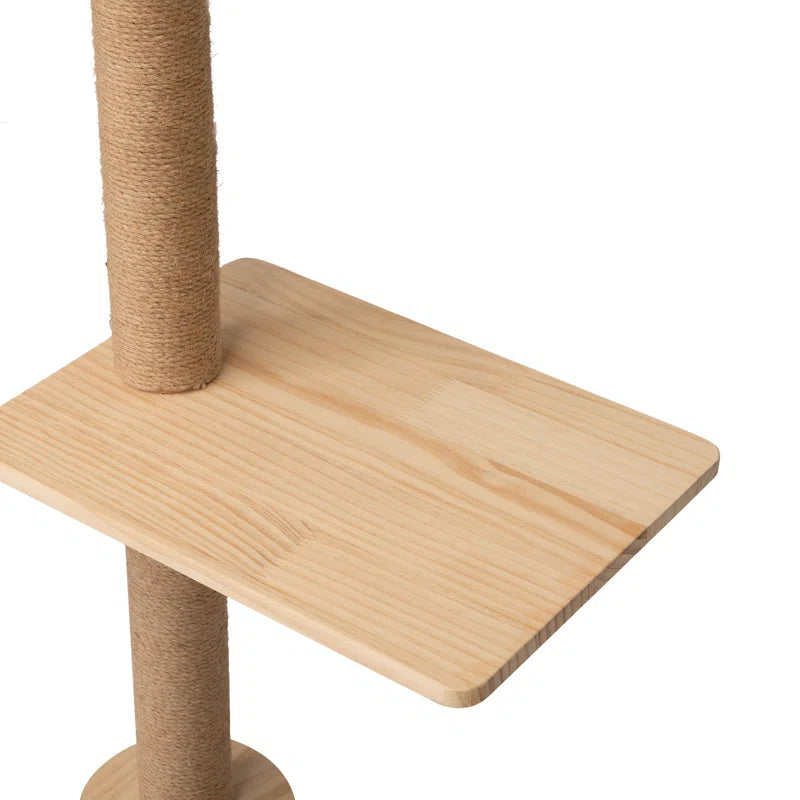 Darkiel 7Pcs Wall-Mounted Cat Tree Shelves Climbing Tower