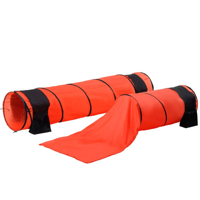 VEVOR Dog Agility Training Equipment 7 PCS Set Upgrade W/ Hurdles 2 Tunnels Ring
