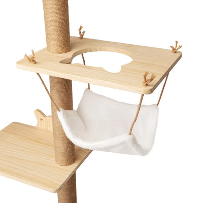Darkiel 7Pcs Wall-Mounted Cat Tree Shelves Climbing Tower