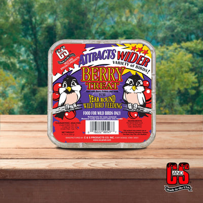 C&S Berry Suet Treat, for Wild Birds, 11.75 Ounces